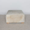 square hair on hide ottoman coffee table by corcovado designs