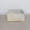 square hair on hide ottoman coffee table by corcovado designs