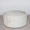 light cream and caramel colored hide ottoman coffee table by corcovado design