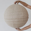 globe shaped linen pendant ceiling light shade